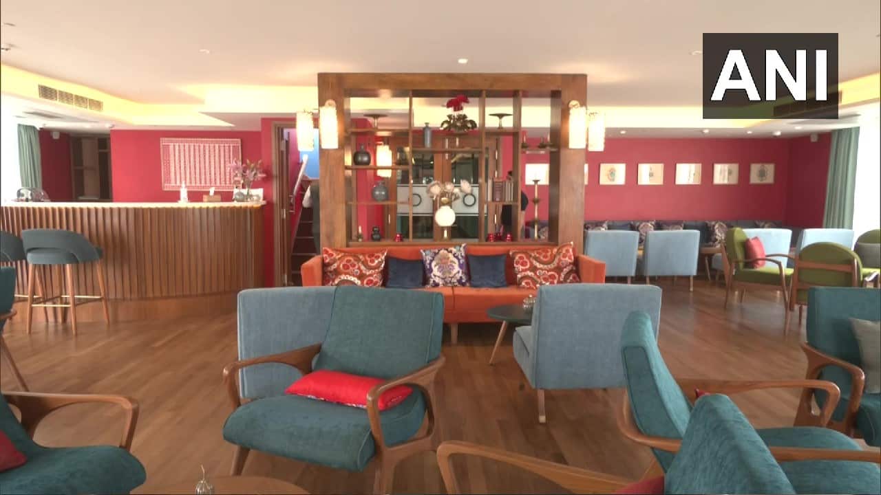 Ganga Vilas has three decks, 18 suites on board with a capacity of 36 tourists, with all the luxury amenities. The maiden voyage has 32 tourists from Switzerland signing up for the entire length of the journey. (Image: ANI)