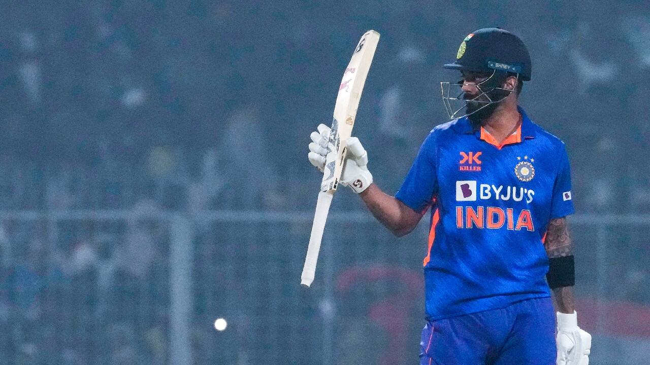 “We thought it was a 280-300 wicket. But our bowlers did well to keep them to under 220," Rahul said. "They put up a good fight and got breakthroughs. It wasn’t a wicket impossible to bat on, and we always try to find a way to win. Batting at No. 5 has helped me understand my game better.” (Image: AP)