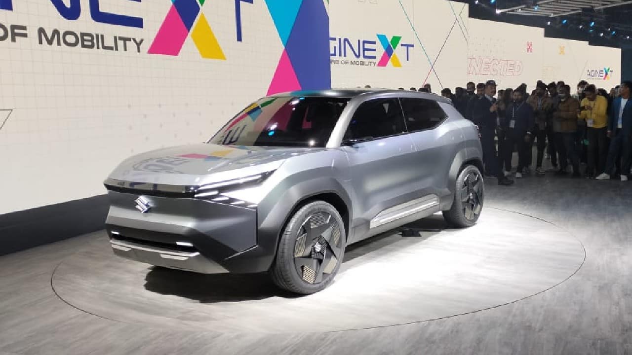The Concept Electric SUV eVX is designed to offer class leading cabin comfort, convenience and connected features with dedicated EV platform offering safe battery technology. The SUV is a part of Suzuki’s vision for the future of developing EVs to contribute to the company’s mission of sustainability in India and around the world, the release further stated. (Image: Moneycontrol)