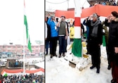 In pics | Bharat Jodo Yatra: Rahul Gandhi unfurls national flag in Srinagar to culminate 136-day foot march
