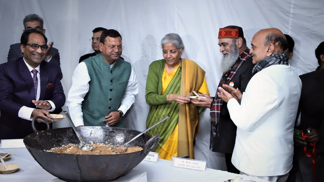 Budget 2023 In Pics Customary halwa Ceremony Held On Jan 26 Marks