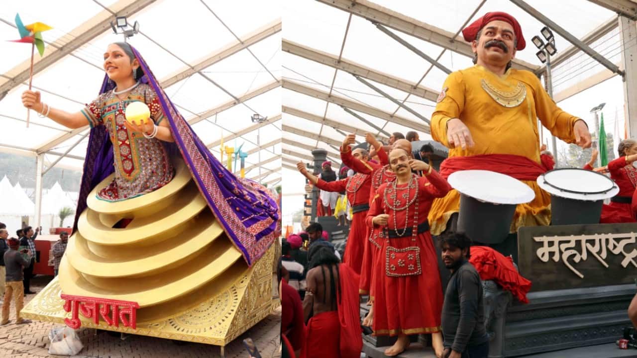 26 tableaux – 17 from States/UTs and 6 from various Ministries /Departments - will be on display during Republic Day Parade 2023. Preparations of Tableaux is underway in Rashtriya Rangshala. (Image: Twitter @SpokespersonMoD)