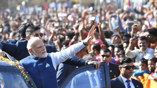 PM Modi Holds Roadshow As BJP National Executive Begins In Delhi