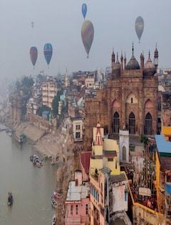 Floating in a hot air balloon is the most surreal way to see the Ganga