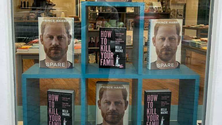 The display window at Bert's Books in the UK. (Image credit: @bertsbooks/Twitter)
