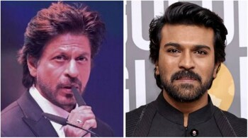 Shah Rukh Khan thanked 'RRR' star Ram Charan for supporting his upcoming movie 'Pathaan'.