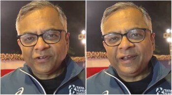 Tata Group chairperson N Chandrasekaran had a message for all the runners of the Tata Mumbai Marathon. (Screengrab from video put up by Tata Group on Instagram)