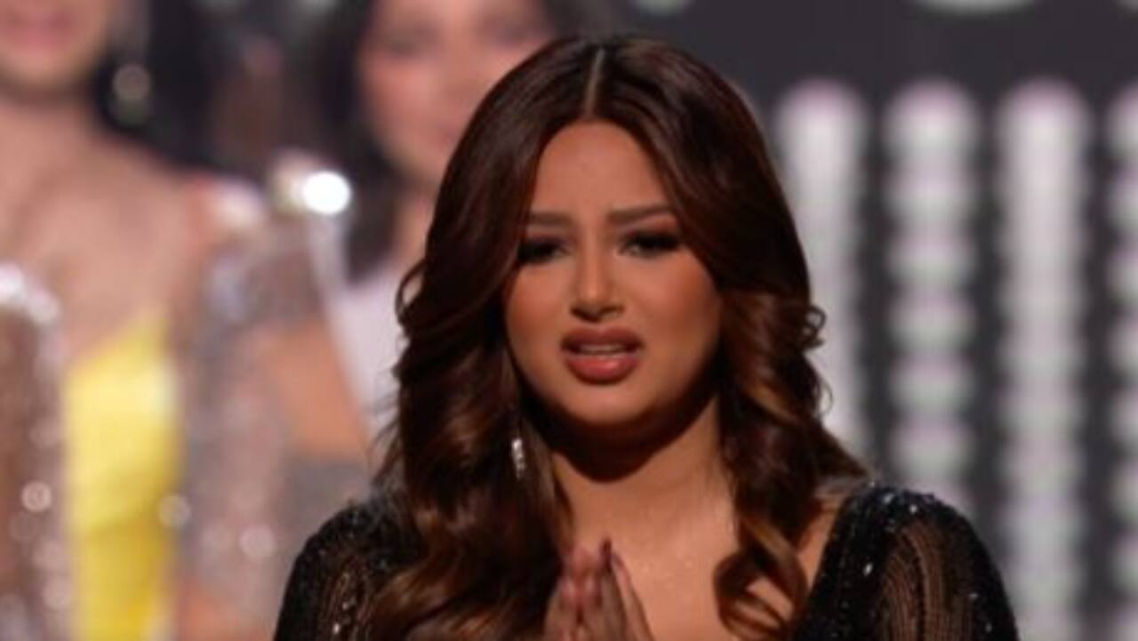 Harnaaz Sandhu holds back tears on her final walk as Miss Universe. Watch