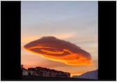 Watch: Bright, UFO-shaped cloud appears in Turkey