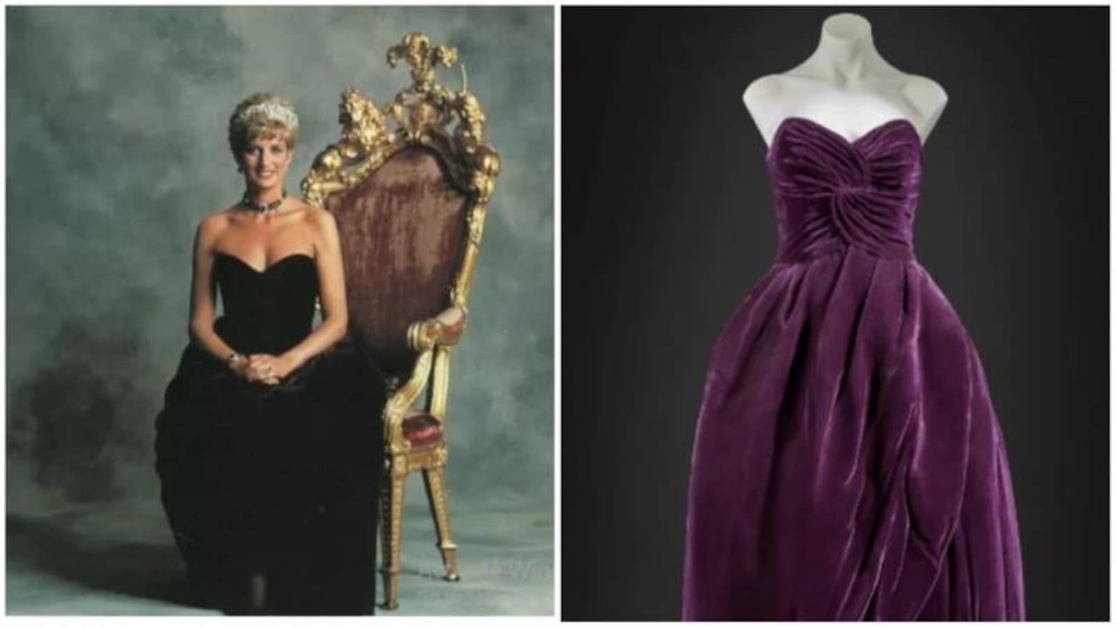 princess diana purple velvet dress Princess Diana posing for a portrait in a deep purple velvet dress (rare  image)  #princessdiana #princeharry #queenelizabeth #princesscharlotte  #meghanmarkle #princegeorge #princecharles #duchessofcambridge #princelouis  #dukeofcambridge