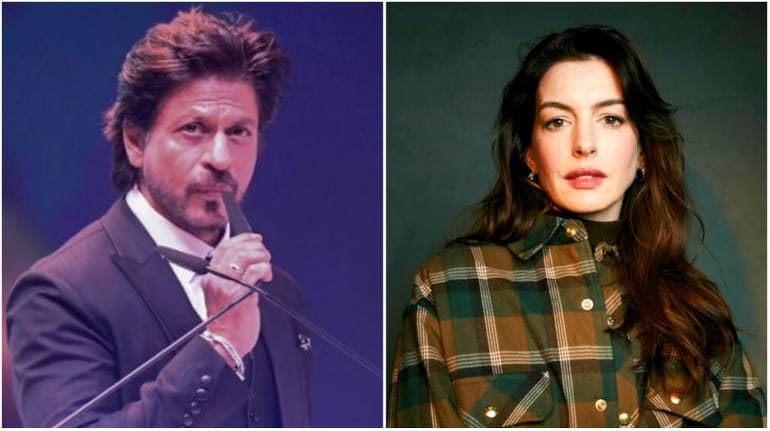 Shah Rukh Khan and Anne Hathaway