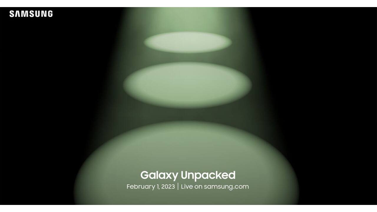 Samsung officially confirmed the date for the next Galaxy Unpacked event where it will unveil the Galaxy S23 series. The first Galaxy Unpacked event of 2023 will take place on February 1. The company will unveil the Samsung Galaxy S23, Galaxy S23 Plus, and Galaxy S23 Ultra at the event. Samsung also opened bookings for its upcoming Galaxy S-series in India, which will be launched in the country on February 1. Buyers can reserve the phone on Samsung's online store, Samsung exclusive stores, Amazon India and select retail outlets for a token amount of Rs 1,999. Samsung officially confirmed the date for the next Galaxy Unpacked event where it will unveil the Galaxy S23 series. The first Galaxy Unpacked event of 2023 will take place on February 1. The company will unveil the Samsung Galaxy S23, Galaxy S23 Plus, and Galaxy S23 Ultra at the event. Samsung also opened bookings for its upcoming Galaxy S-series in India, which will be launched in the country on February 1. Buyers can reserve the phone on Samsung's online store, Samsung exclusive stores, Amazon India and select retail outlets for a token amount of Rs 1,999.