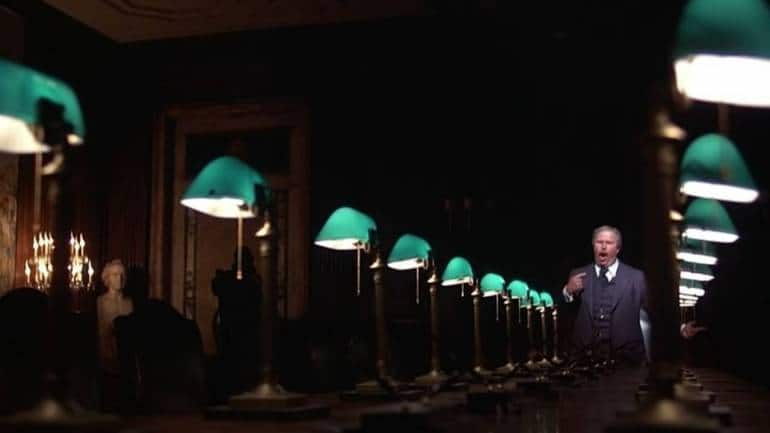 ‘The world is a college of corporations’ scene in 'Network' (1976).