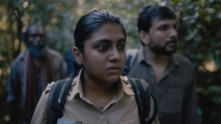 Nimisha Sajayan, Ankith Madhav and Suraj Pops appear in a still from 'Poacher' by Richie Mehta. (Photo: Johan Heurlin Aidt, courtesy of Sundance Institute)