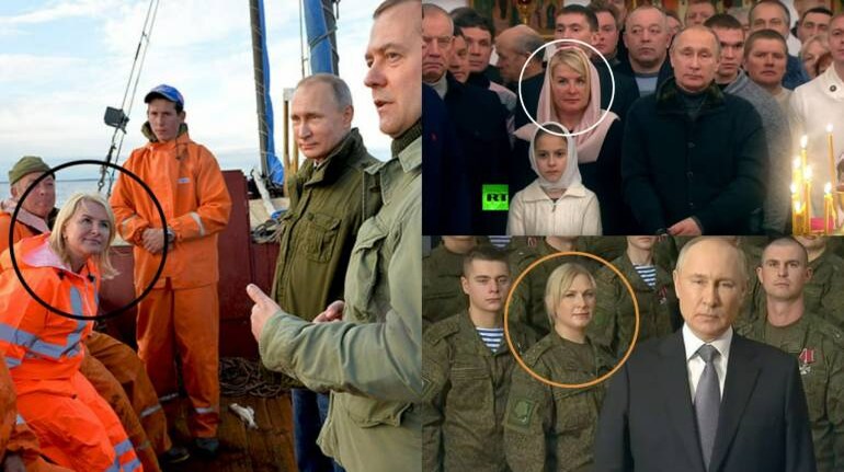 Putin accused of using same woman in multiple photo-ops