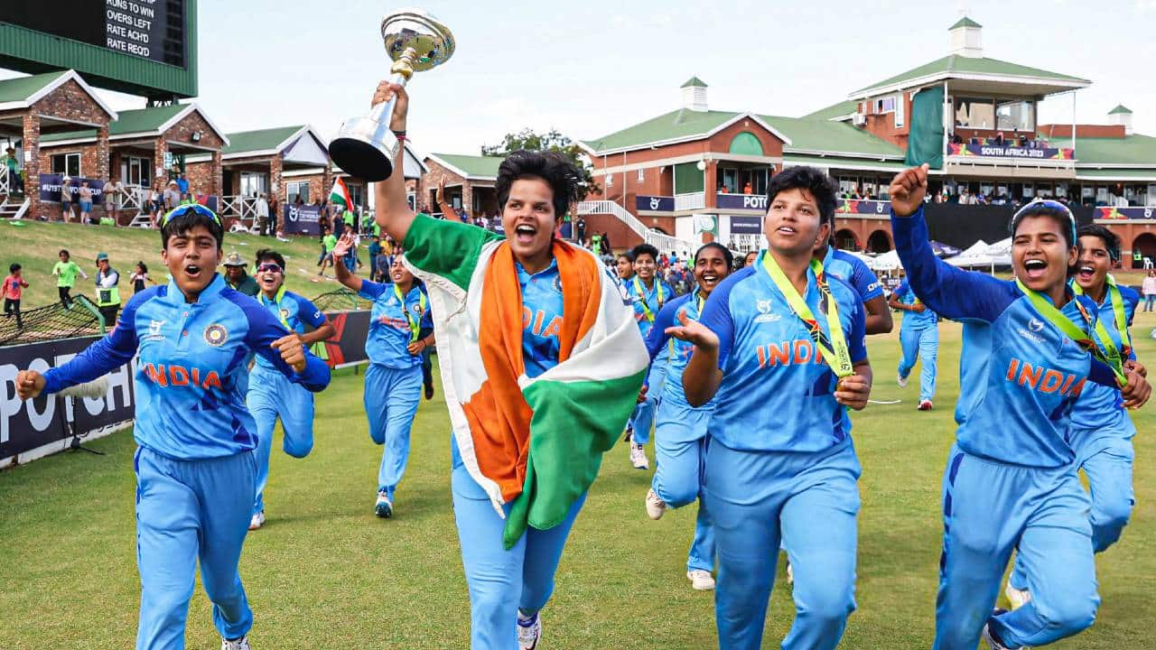 Captain Shafali Vermas India squad make history, lift womens cricket and maiden Under-19 Womens T20 World Cup trophy