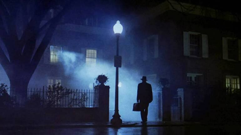 An iconic Roizman shot from 'The Exorcist' (1973).