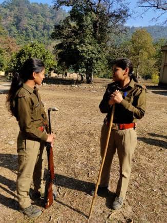 Forest guards at Jim Corbett National Park. (Photo: Shantanu Guha Ray)