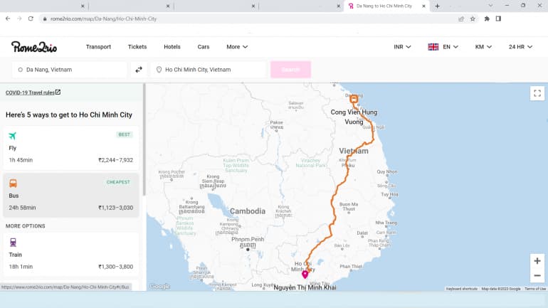 Search for flights, best and cheapest routes on rome2rio