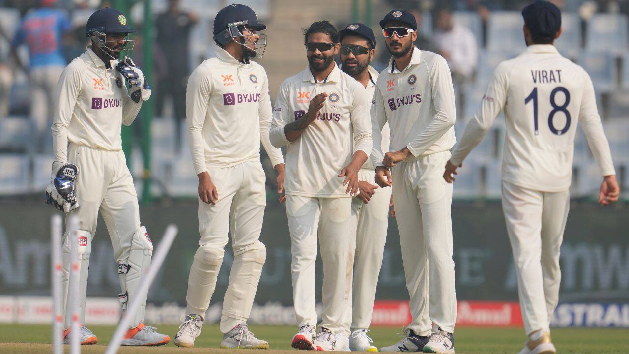 Labuschagne was the next to go, bowled off Jadeja two overs later, as the ball kept low. His dismissal opened the floodgates as Australia collapsed from 95-3 to 95-7 in the space of 11 balls. (Image: AP)