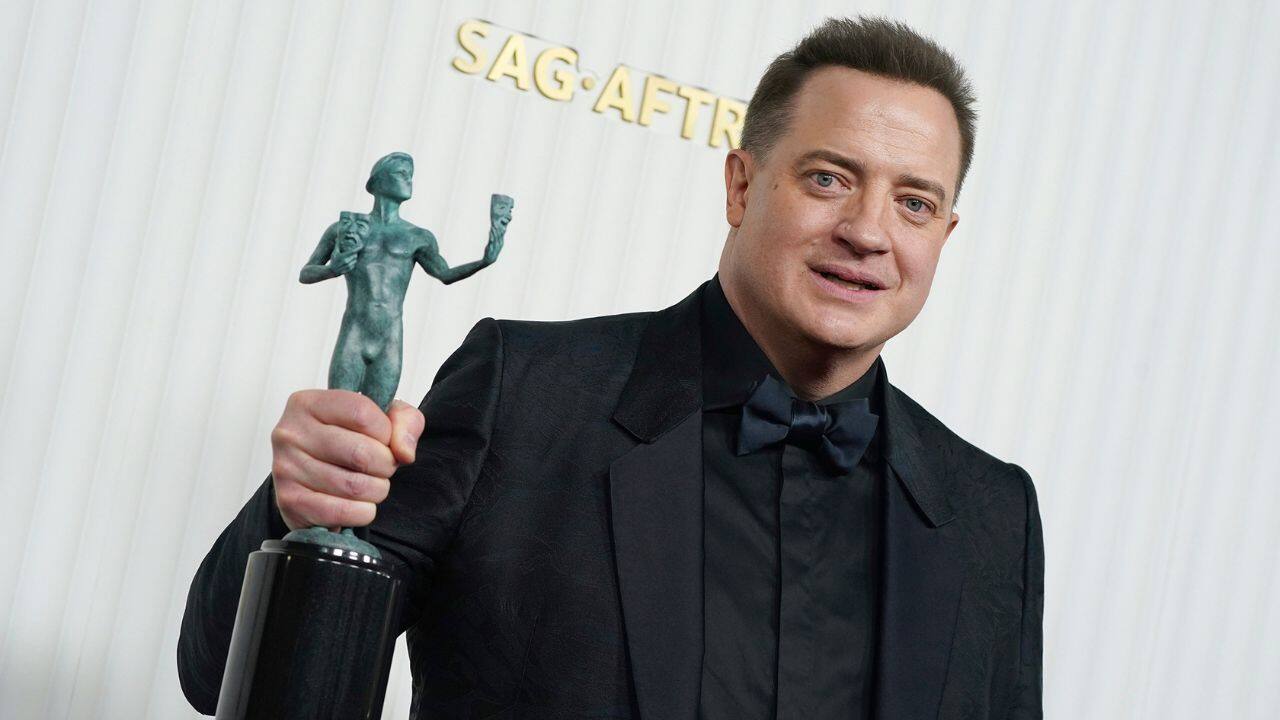 BEST MALE ACTOR, MOVIE: Brendan Fraser, &quot;The Whale&quot; (Image: AP)