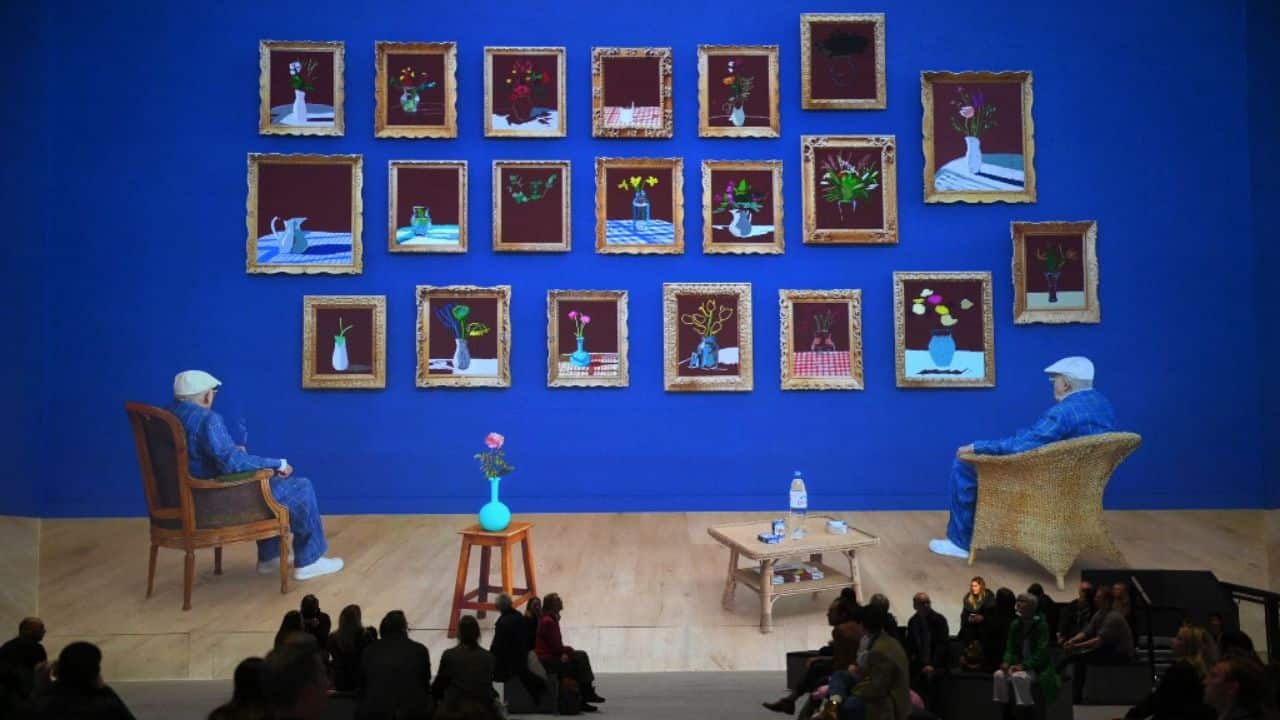 The exhibit is divided up into six themed chapters delving into his creative processes and accompanied by a musical score by American composer Nico Muhly. (Source: AFP)