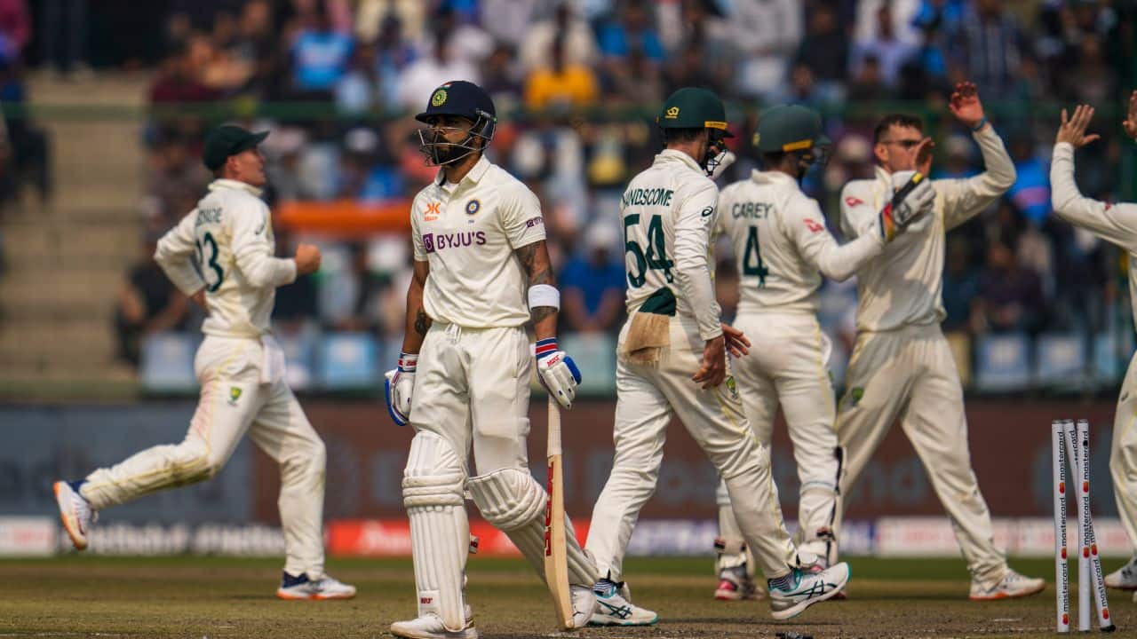 The latter added 30 runs with Virat Kohli (20) for the third wicket before Kohli was stumped off Murphy. Shreyas Iyer scored 12 off 10 balls before holing out in the deep off Lyon. (Image: AP)