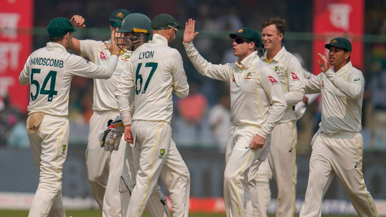 Australia put up a semblance of resistance with Nathan Lyon (2-49) and Todd Murphy (1-22) sharing three wickets to accompany a bizarre run out of captain Rohit Sharma but to no avail as India won by six wickets. (Image: AP)