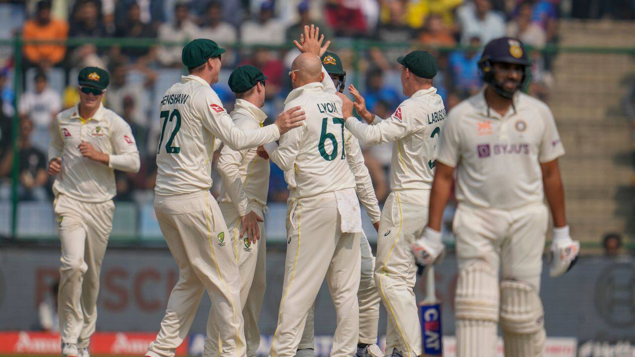 In the chase, India lost Lokesh Rahul for one run before lunch but Sharma teed off, hitting 31 off 20 balls, hitting three fours and two sixes. He was then run-out after a mix-up with Pujara. (Image: AP)