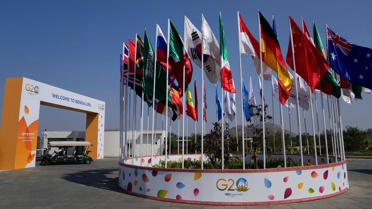 In Bengaluru, G-20 finance ministers, central bank governors and other leaders are due to discuss a range of issues related to climate finance, seeking consensus on regulating digital currencies, global tax issues and other financial priorities. (Image: AP)