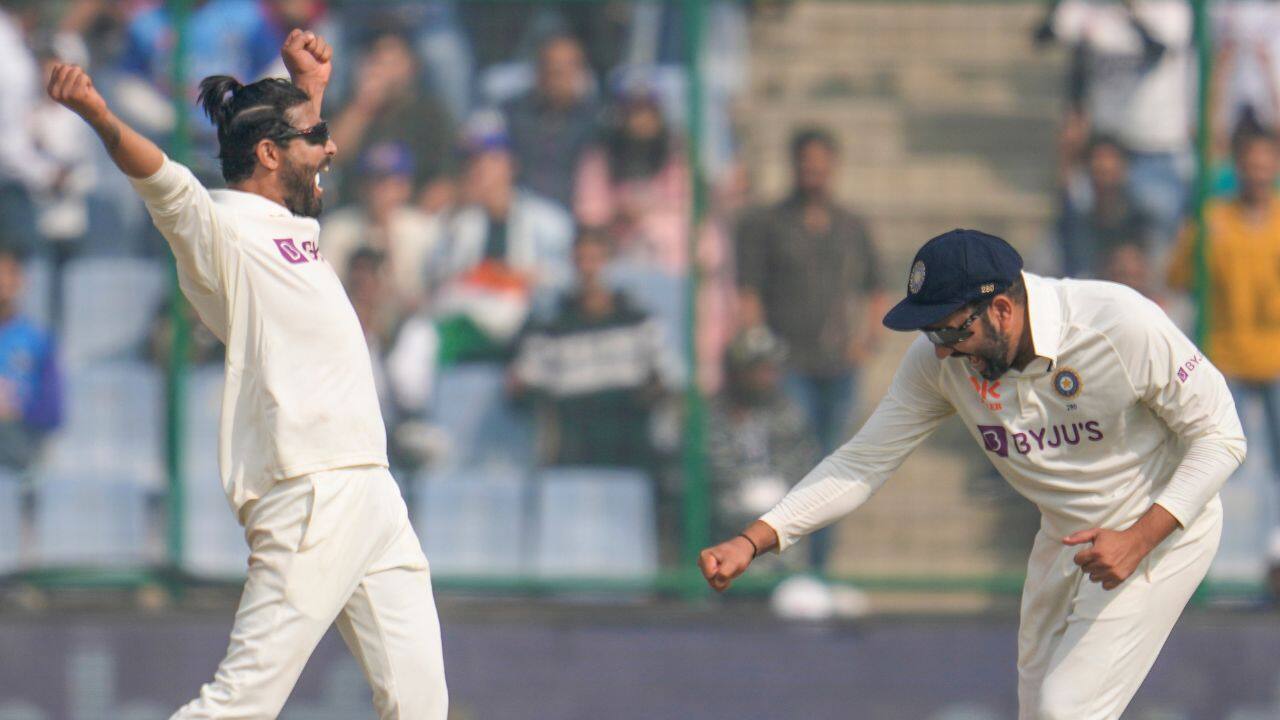 Left-arm spinner Jadeja took career-best figures of 7-42 in a devastating spell but was aided by some poor shot selection by a panicked Australia batting lineup. It was Jadeja’s 12th five-wicket haul in tests, as he picked up a match-haul of 10 wickets for 110 runs. His previous innings best was 7-49 against England at Chennai in 2016. (Image: AP)