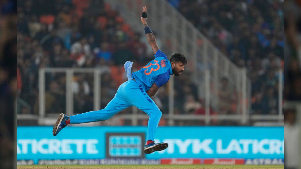 Pandya finished with 4-16 from four overs. Singh (2-16), Malik (2-9) and Shivam Mavi (2-12) took a couple wickets each as only one over of spin was used. (Image: AP) Pandya finished with 4-16 from four overs. Singh (2-16), Malik (2-9) and Shivam Mavi (2-12) took a couple wickets each as only one over of spin was used. (Image: AP)