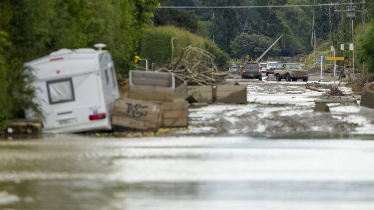 Four days of violent winds and lashing rains caused landslides and widespread flooding that lacerated the island's road network, caused rolling power cuts and knocked out hundreds of mobile phone towers. (Source: AFP) Four days of violent winds and lashing rains caused landslides and widespread flooding that lacerated the island's road network, caused rolling power cuts and knocked out hundreds of mobile phone towers. (Source: AFP)
