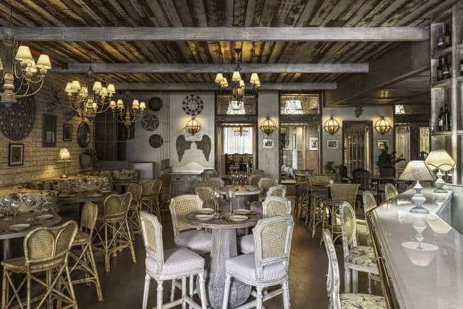 The café bar at Shy, Mumbai.