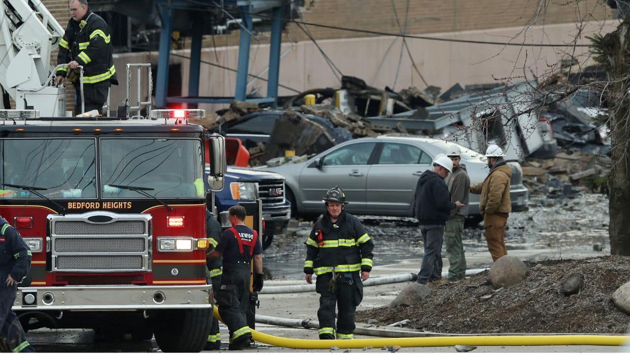 Oakwood Fire Department Captain Brian DiRocco addressed the media on scene, saying 13 people were taken to hospital, many of them with burn wounds, and one more was being treated on site. (Image: Reuters) Oakwood Fire Department Captain Brian DiRocco addressed the media on scene, saying 13 people were taken to hospital, many of them with burn wounds, and one more was being treated on site. (Image: Reuters)