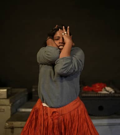 'Hayavadana' rehearsals by Aadyam Theatre.