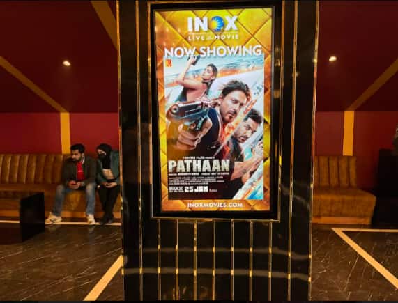 At INOX Kashmir.