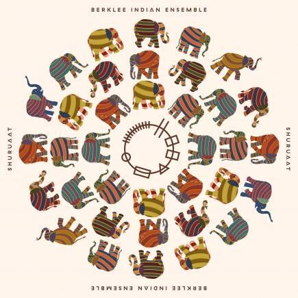 Berklee Indian Ensemble's Grammy nominated album Shuruaat's album artwork designed by Nikhil Kaul. (Image courtesy Annette Philip/Berklee Indian Ensemble)
