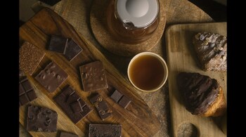 Craft chocolates at the chocolate festival in Mumbai.