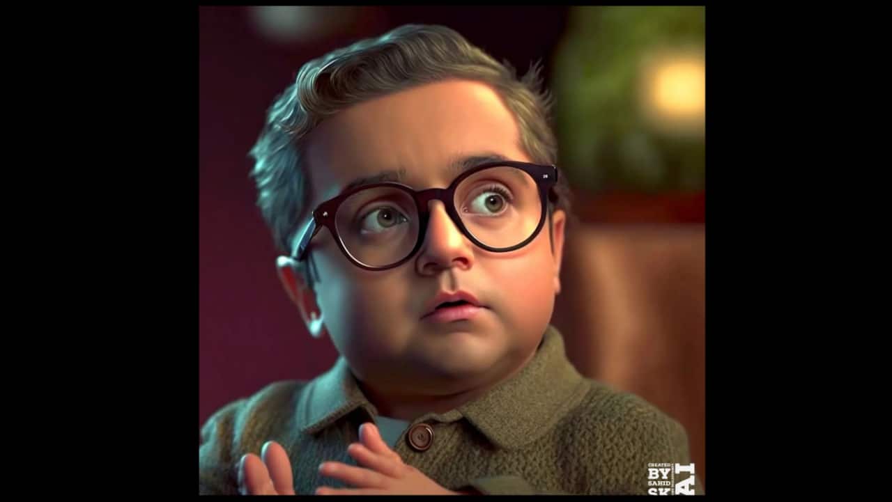 “Bhai tya kal laha hai tu?” read a comment under Ashneer Grover’s artwork. (Image: @sahixd/Instagram)