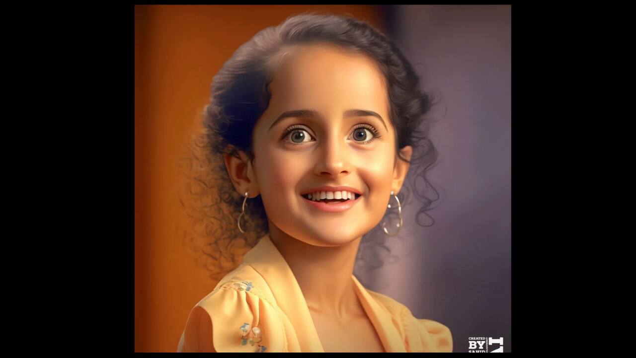 SUGAR cosmetics founder Vineeta Singh’s AI artwork. (Image: @sahixd/Instagram)