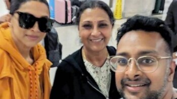 Deepika Padukone clicked at Los Angeles airport by Varun Kumar Gurunath.