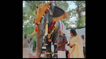 This Kerala temple has a 'robot' elephant for rituals. Watch how it ...