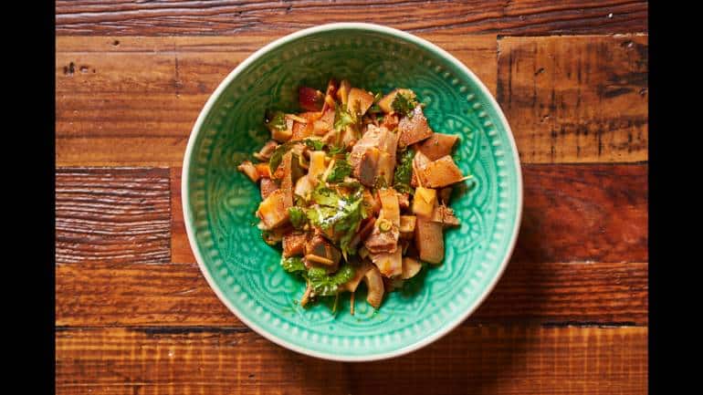 Dhamaka's Doh Khleh, a Khasi pork dish. (Photo: Adam Friedlander)