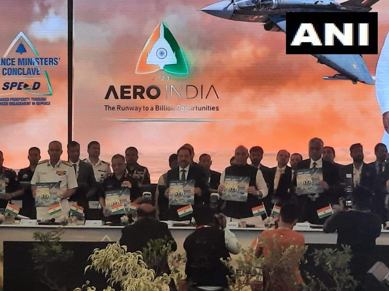 Chief of Defence Staff General Anil Chauhan and Air Chief Marshal VR Chaudhari. Image Credits: ANI