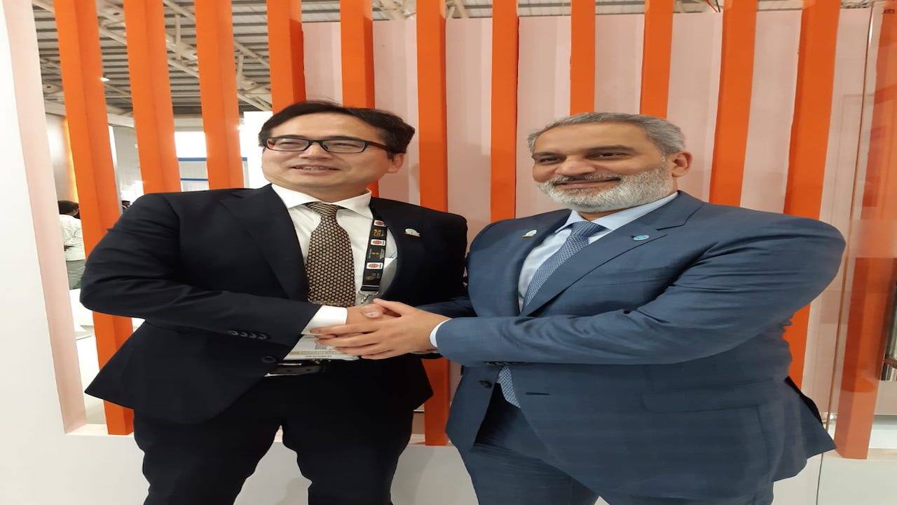 OPEC SG HE Haitham Al Ghais and Ryo Minami, Japan’s Director-General for International Policy on Carbon Neutrality at the Agency for Natural Resources and Energy, Ministry of Economy, Trade and Industry, held a meeting on the sidelines of India Energy Week.