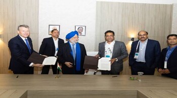 The MoU was signed in the presence of Hardeep Singh Puri, India's minister of petroleum and natural gas at the India Energy Week 2023 in Bengaluru