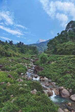 A glimpse of the Dhauladhar range from Palampur. (Photo: Satarupa Paul)