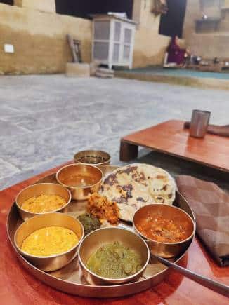 A traditional Kangri meal. (Photo: Satarupa Paul)