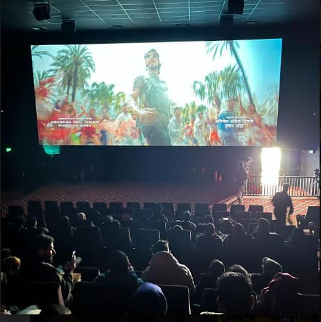 Watching 'Pathaan' at INOX Srinagar, Kashmir.